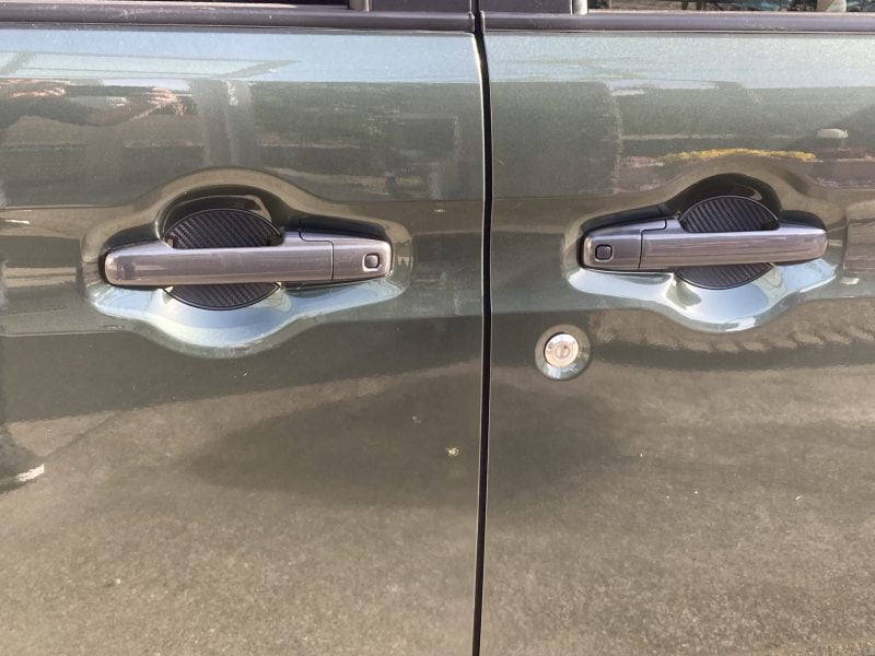 スペーシアギアにハンドルプロテクター