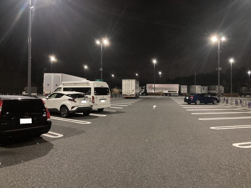 岡崎サービスエリア上り側駐車場