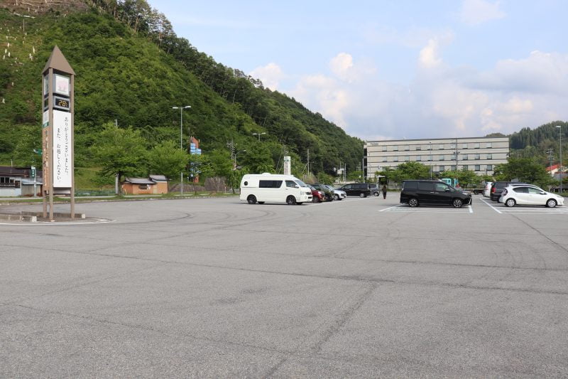 道の駅 荘川の駐車場