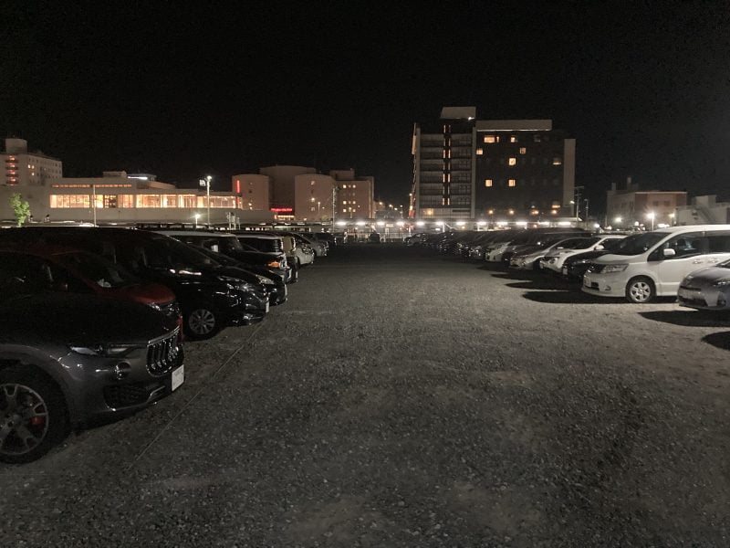 パカラ高山中駐車場