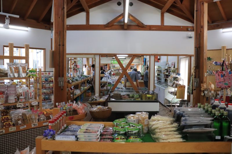 道の駅 加子母の売店