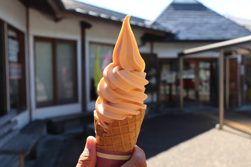 道の駅 加子母のトマトソフトクリーム