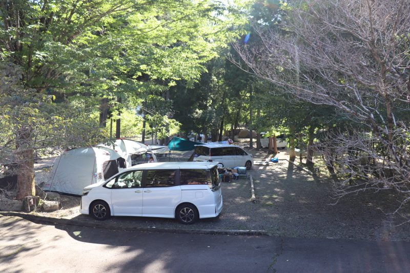 道の駅 清流白川クオーレの里。オートキャンプ場