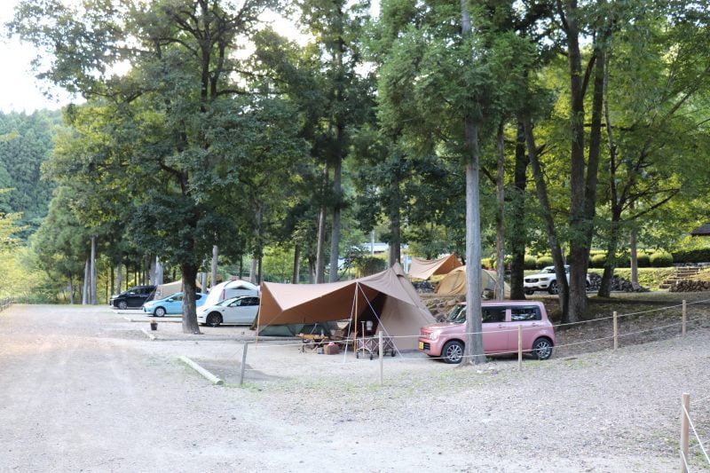 道の駅 清流白川クオーレの里。オートキャンプ場