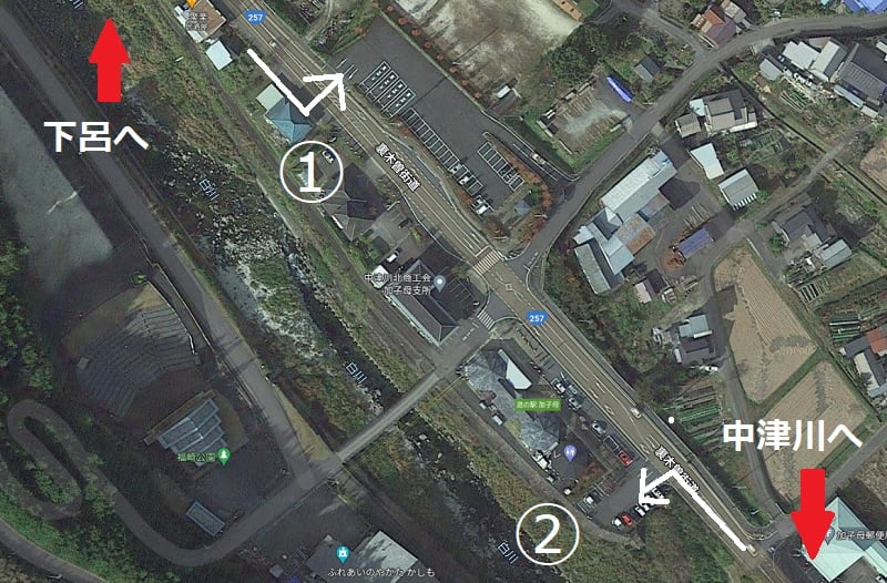 道の駅 加子母の駐車場案内