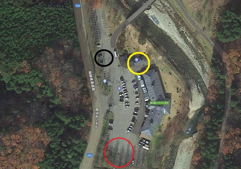 道の駅パスカル清見の駐車ポイント