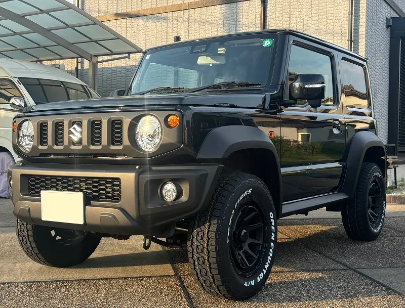 ジムニーシエラ 1incUPとホイール交換