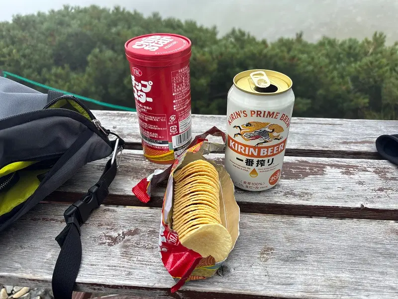 仙丈小屋での１コマ