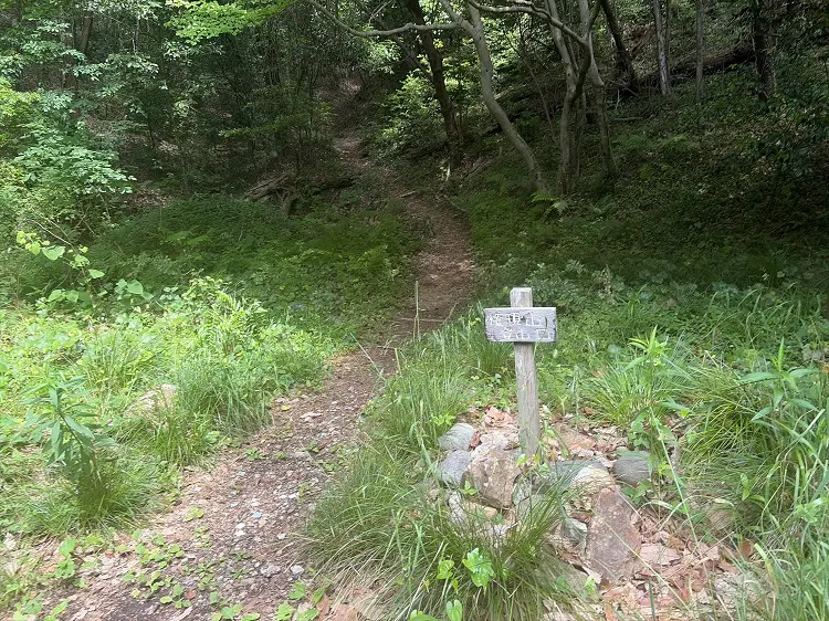 各務原アルプス 前どんぐり山への登山口