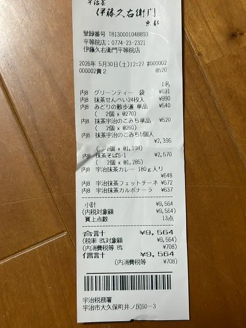 宇治　伊藤久右衛門